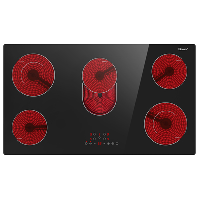 Mua 36 Inch 5 Burners Electric Cooktop 8400w Radiant Ceramic Cooktop 220~240v online manufacture