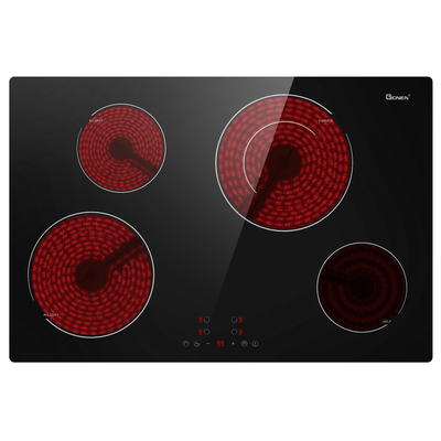 Mua 30 Inch Electric Cooktop 220-240V Cấu sẵn trong Ceramic Cooktop Stove Top 4 Burners 6900W online manufacture