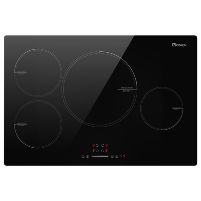 30 Inch 4 Burner Electric Induction Cooktop 220-240V 7200W Với điều khiển thời gian chính xác