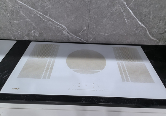 Đen trắng tích hợp trên bếp điện thủy tinh gốm / Borosilicate Glass Top